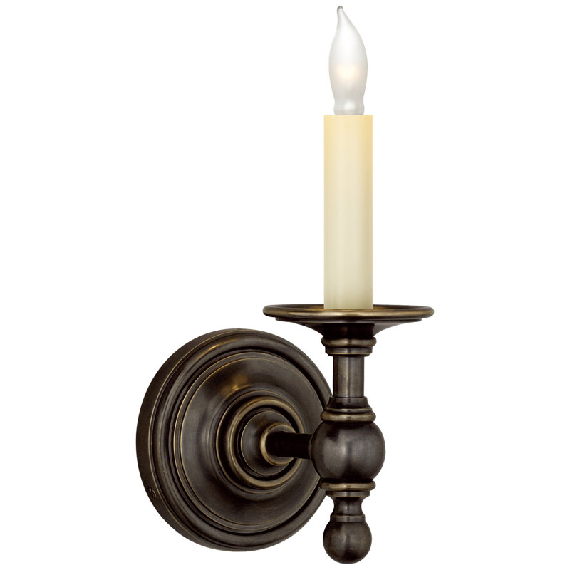 Chapman & Myers Classic Single Sconce, Bronze