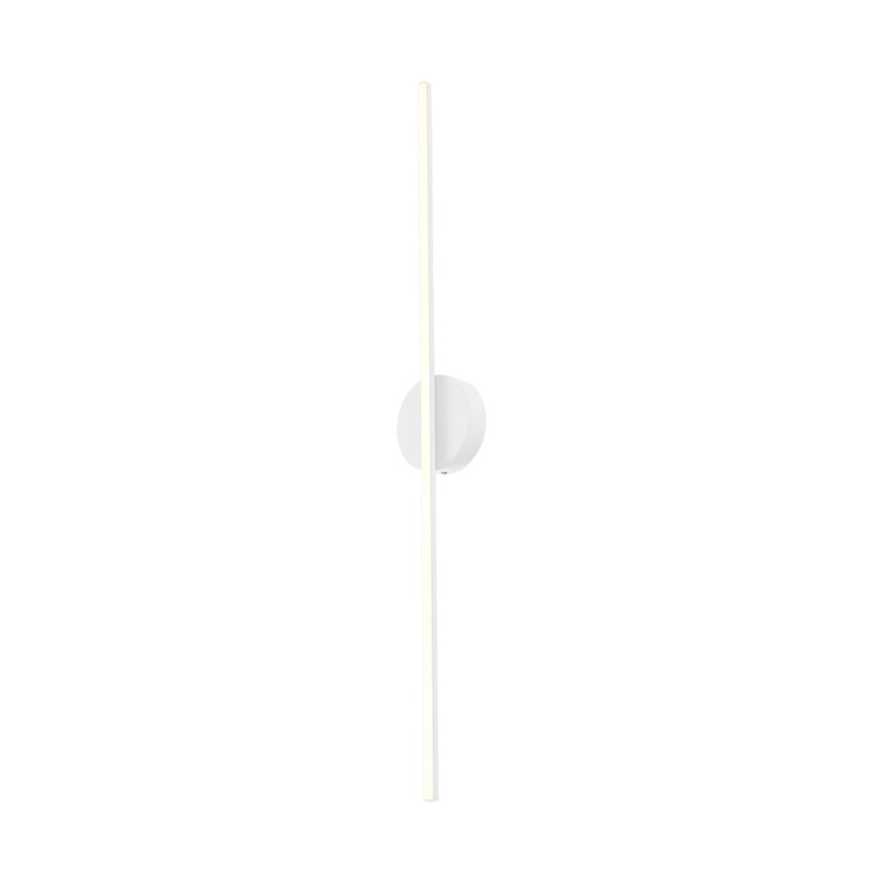 Applique murale à 1 lumière à intensité variable Chute, Blanc, H 4,75 po x l 47 po x P 1,875 po