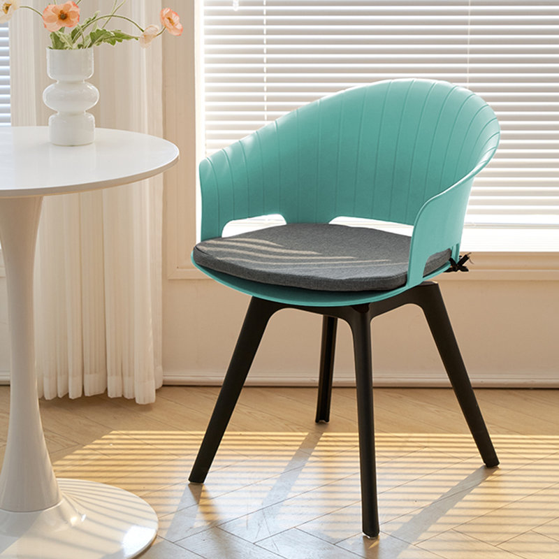 42cm H Upholstered Upholstered Back Side Chair, Blue