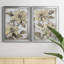 Poinsettia Study I - Ensemble de 2 peintures sur toile encadrées-96792315-96792314
