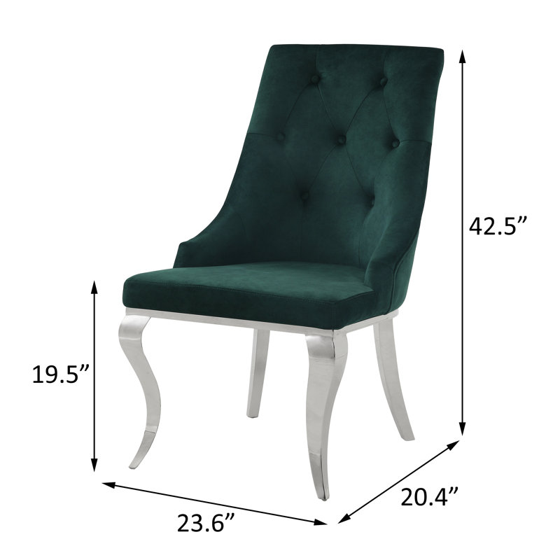 Chaise d'appoint Hasnain, Vert