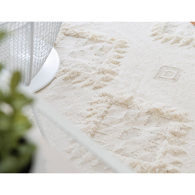 Tapis crème Southwestern / Lodge Alenah, Rectangle 8 pi x 11 pi