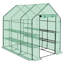 Garden Greenhouse Walk In Plastic Tomato Greenhouse Vegetable Fruit Flower Plant Shed with Reinforced PE Cover 195cm-131377978-131377977