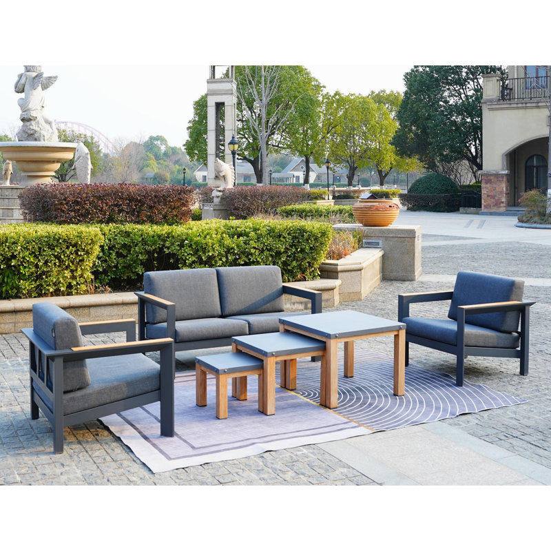 4 - Person Patio Conversation Set with Cushions