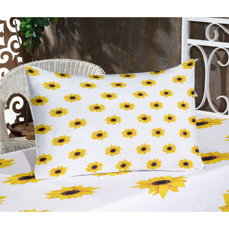 Drap-housse et taie décorative jaune Ambesonne