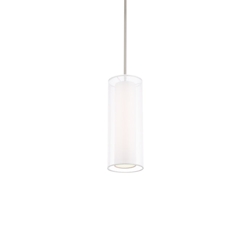 Metropolis 1 - Light Brushed Nickel LED Single Pendant