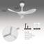 Ventilateur de plafond moderne blanc 36 pouces