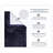 Elegance Bathroom Rugs Sets 4 Piece- Plush Bath Mat Set Quick-Dry Soft Microfiber Bathroom Mat with Rubber Backing, Absorbent Bathroom Rug Set, Washable Bath Rugs, Bath Mats, Navy-1537234181