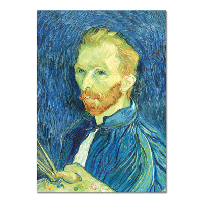 Self-portrait 3 by Vincent Van Gogh - No Frame Painting on Glass