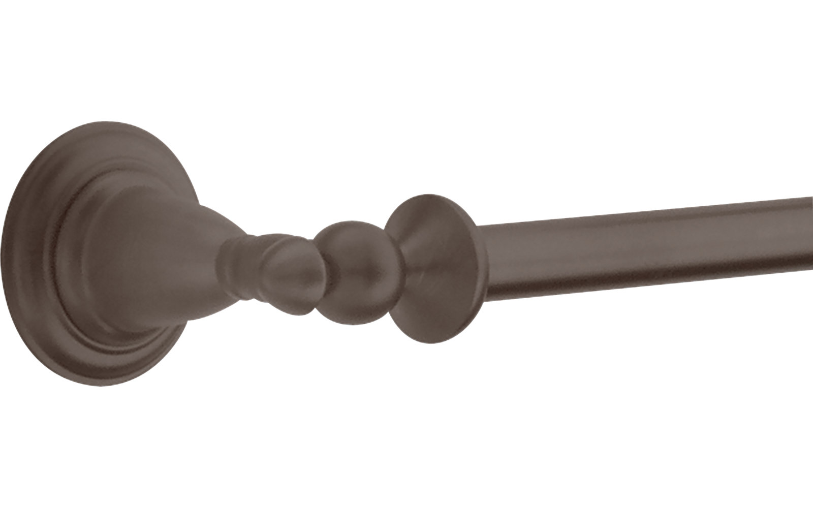 Victorian Wall-Mounted Towel Bar, 18" L, Pearl Nickel