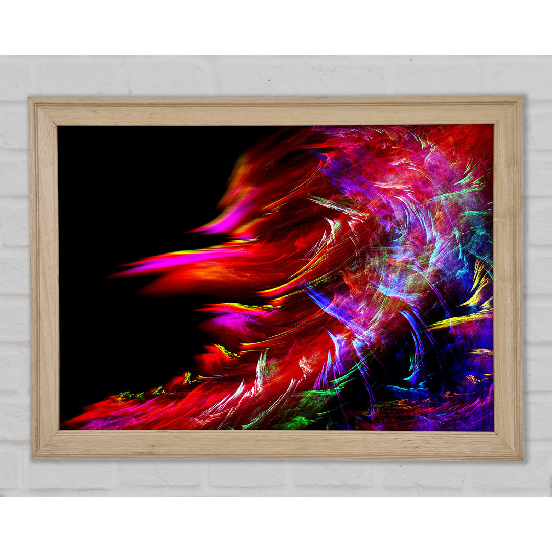 Gerahmtes Wandbild Rainbow Inferno