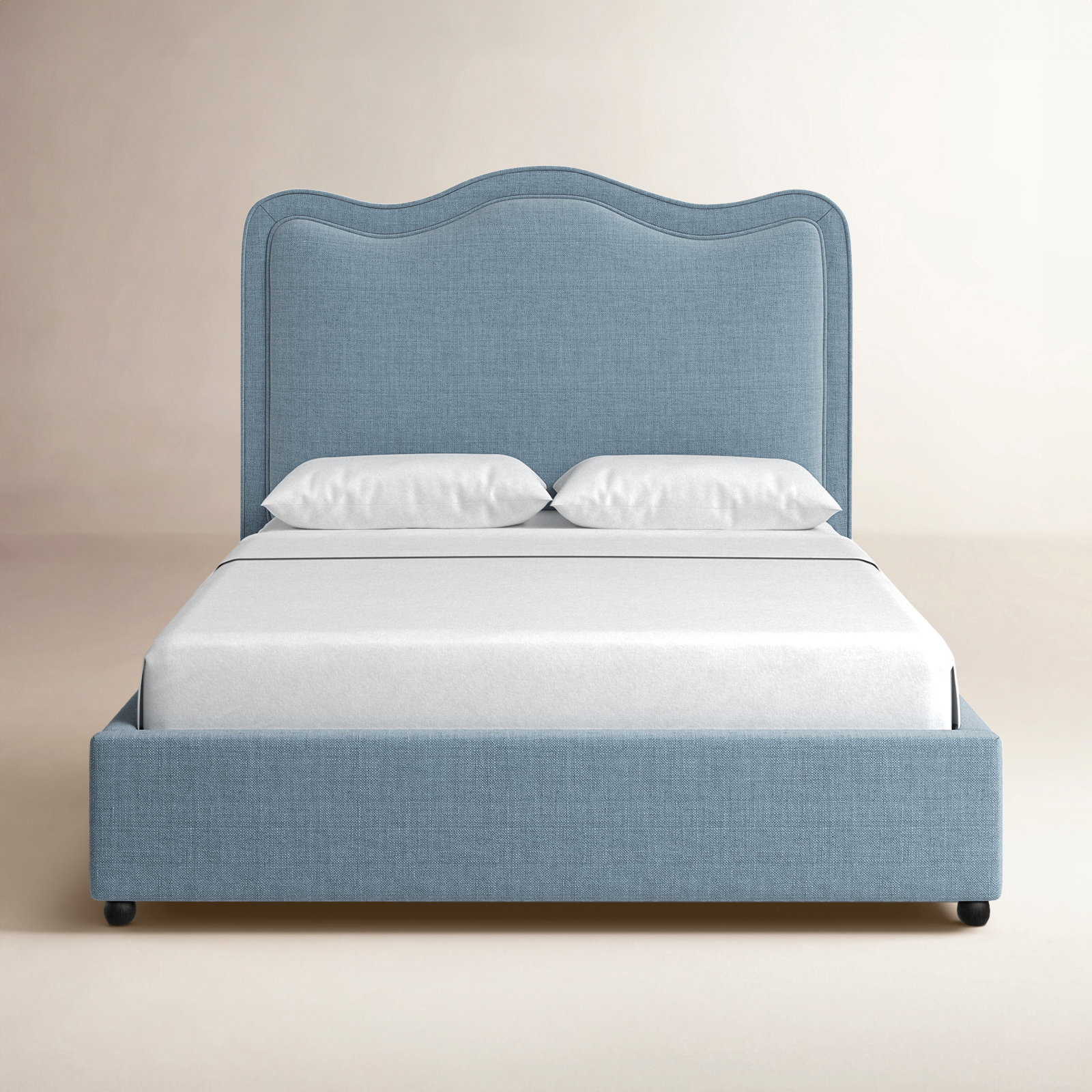 Birch Lane Glenside Upholstered Linen Fabric Bed & Reviews | Wayfair
