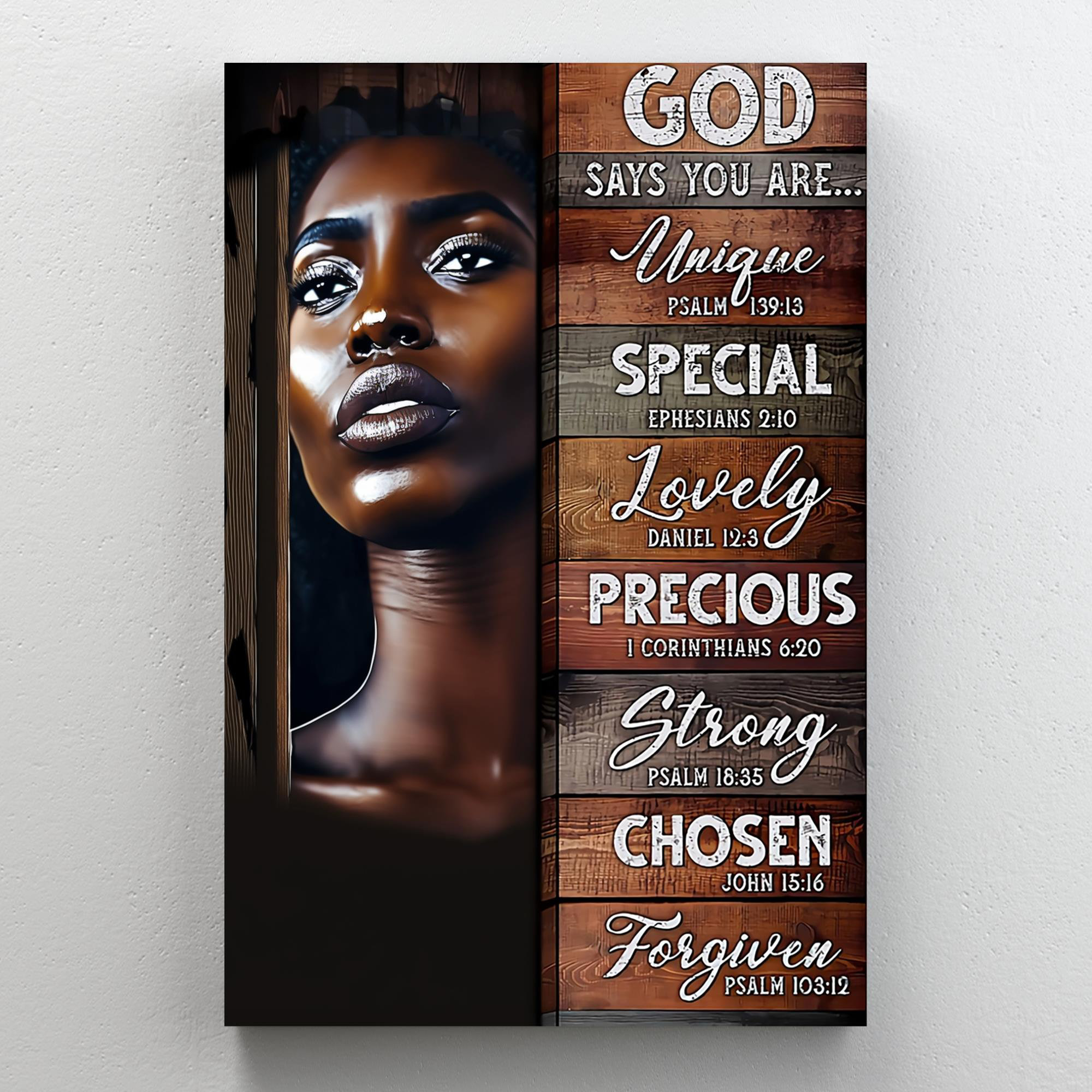 Trinx Black Woman God Say You Are On Canvas Graphic Art | Wayfair