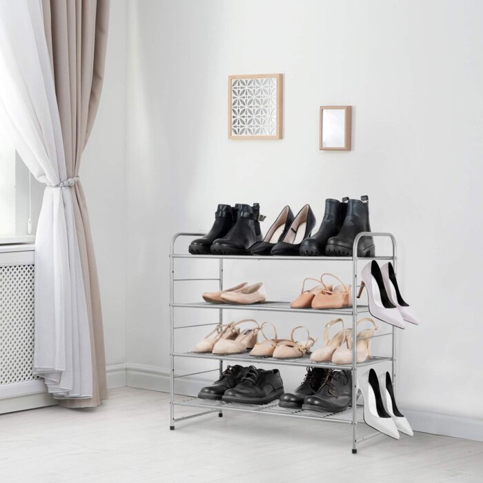 Rebrilliant 18 Pair Stackable Shoe Rack & Reviews | Wayfair