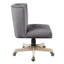 Chaise de bureau pivotante à roulettes
