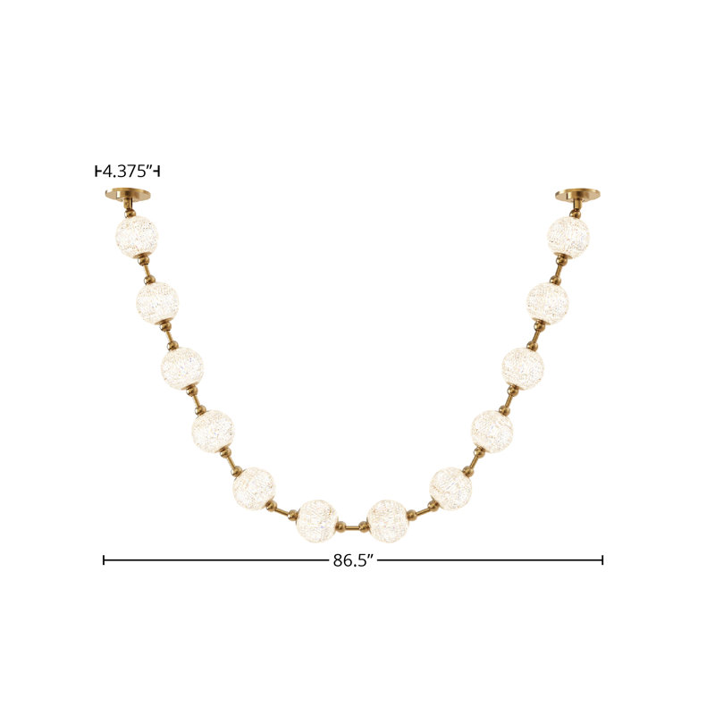 Marni 12 - Light Unique/Statement Pendant, Natural Brass