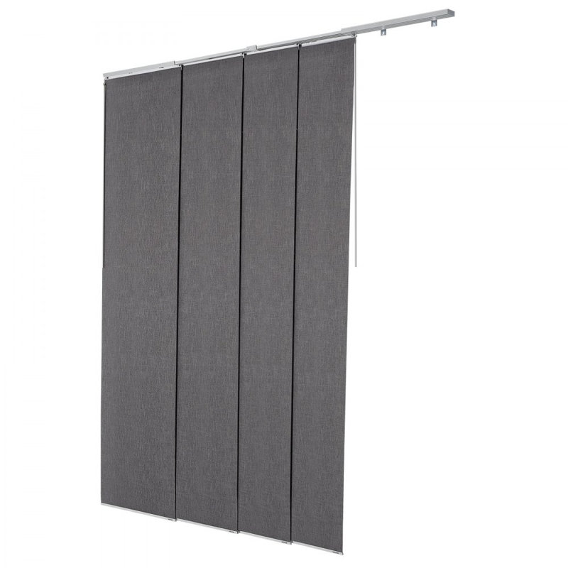 Blackout Vertical Blind, Dark Grey