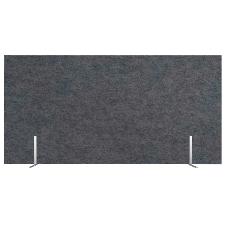 Panneaux d'intimité de bureau SoundSorb, H 24 po x L 48 po, Gris foncé