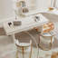 Bureau de travail en bois crème, 4 tiroirs-267010864