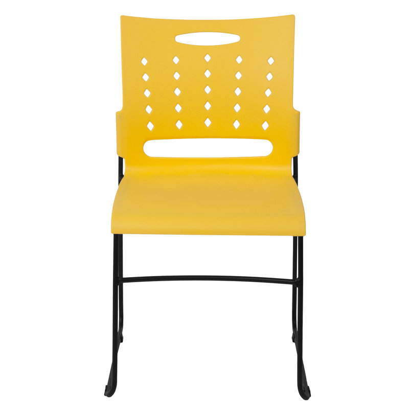 Hercules 881 lb Capacity Yellow Stack Chair with Air-Vent Back