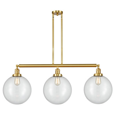 Luminaire suspendu pour îlot de cuisine 3 lumières