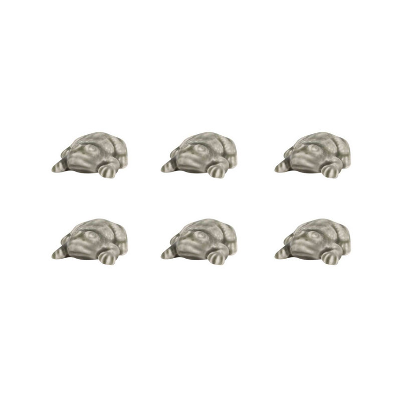 Toads Miniature Figurine, 0.59" H x 1.37" W x 1.37" D