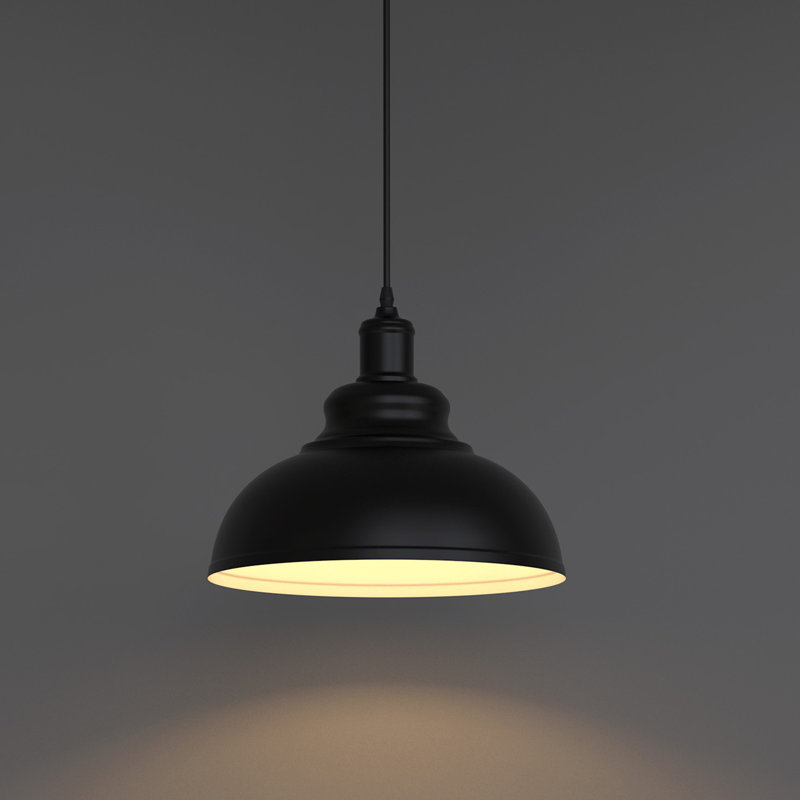 Luminaire suspendu en forme de dôme à 1 lumière Odie