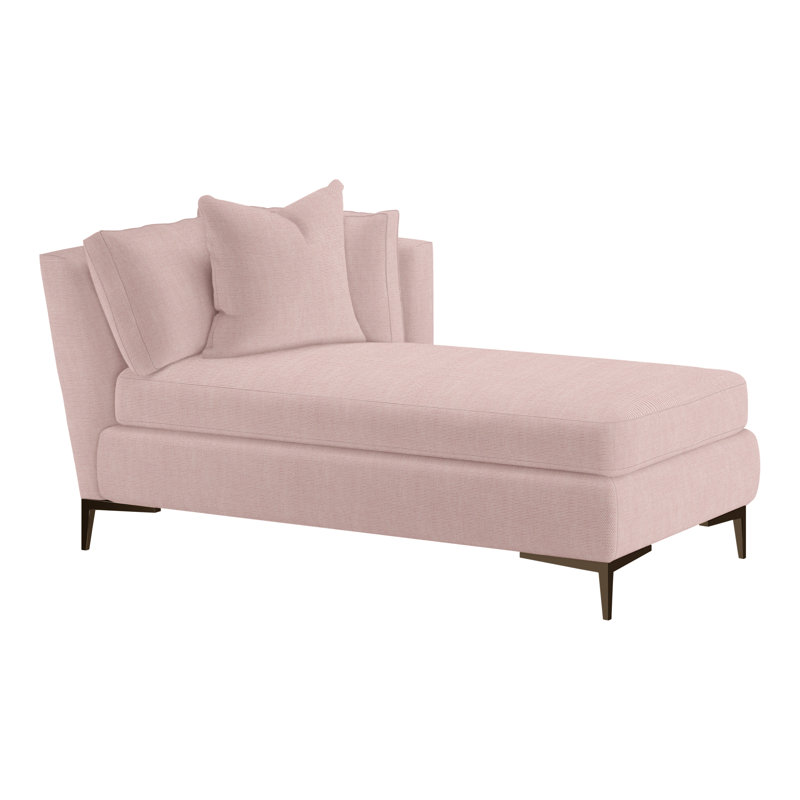 Aiden Chaise Lounge, Antique Bronze, Right Hand Facing, Hanover Twilight (Performance fabric) 1354-94