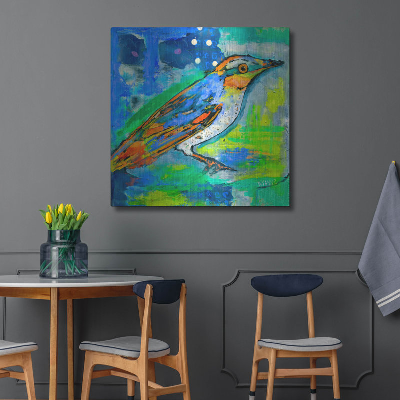 "Oiseau magique" par Wyanne, H 36 po x l 36 po