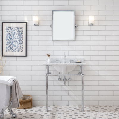 Copeland 30'' Single Bathroom Vanity with Carrara Marble Top