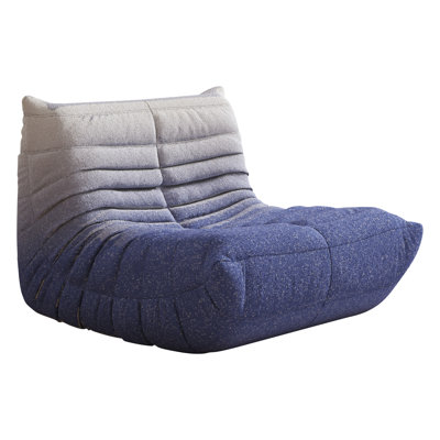 Plush Teddy Fabric Bean Bag Chair - Armless Single Seater with Foam Fill, No Assembly Required - Perfect for Bedroom, Living Room, Study or Game Room by Trule
