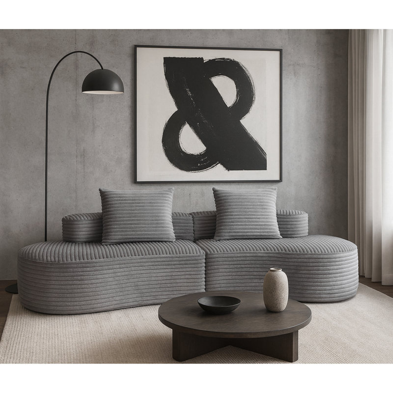 Compressed Sofa Moon Bay Sofa, Gray