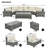 8-pieces Outdoor Wicker Sectional Sofa Set-1368296276
