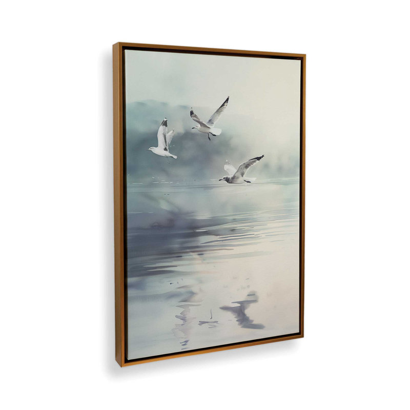 Misty Soar II, Cadre flottant or poli, H 12,75 po x l 8,75 po x P 1,75 po