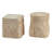 Decorative Paulownia Wood Pedestals with Carved Design