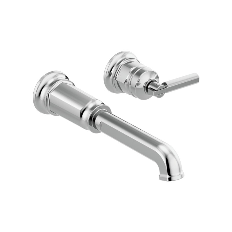 Invari®  Single-Handle Wall-Mount Lavatory Faucet - Less Handle 1.2 GPM, Polished Chrome, Lever