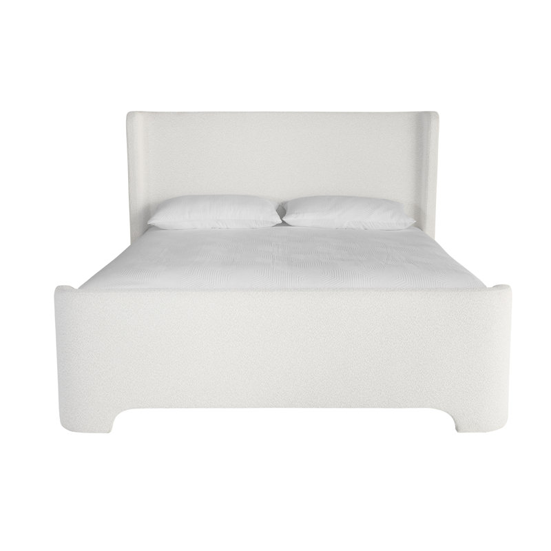 Ives Upholstered Wingback Bed, Copenhagen White, Queen