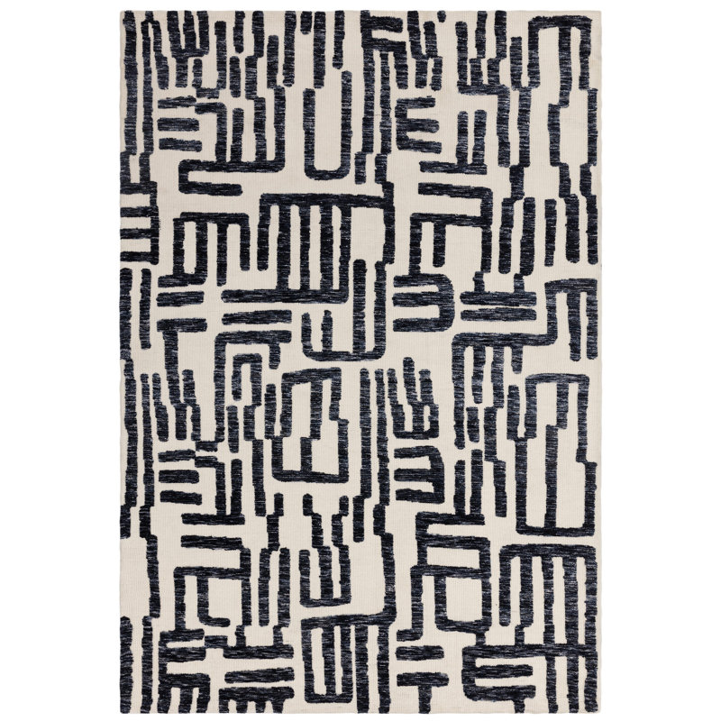 Clemones Abstract Machine Tufted Area Rug, Rectangle 120 x 170cm