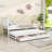 Kids Twin with Trundle with Drawers-996274423