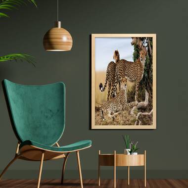 Latitude Run® Close Up Of Angry Leopard Photo Leopard Pictures Wall Decor  Jungle Animal Pictures For Wall Posters Of Wild Animals Jungle Leopard  Print Decor Animal Wall Decor Black Wood Framed Art