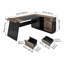 L-Shaped Solid Wood Solid Wood Executive Desk