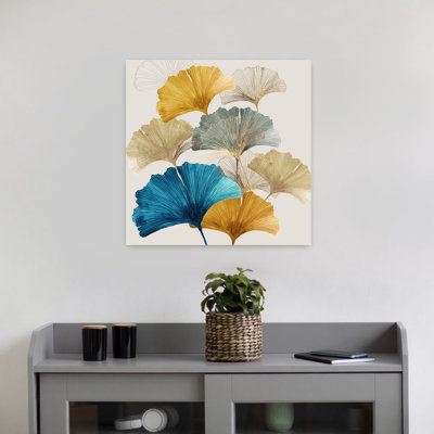 Golden Ginko I, art délicat, nature organique éthéré