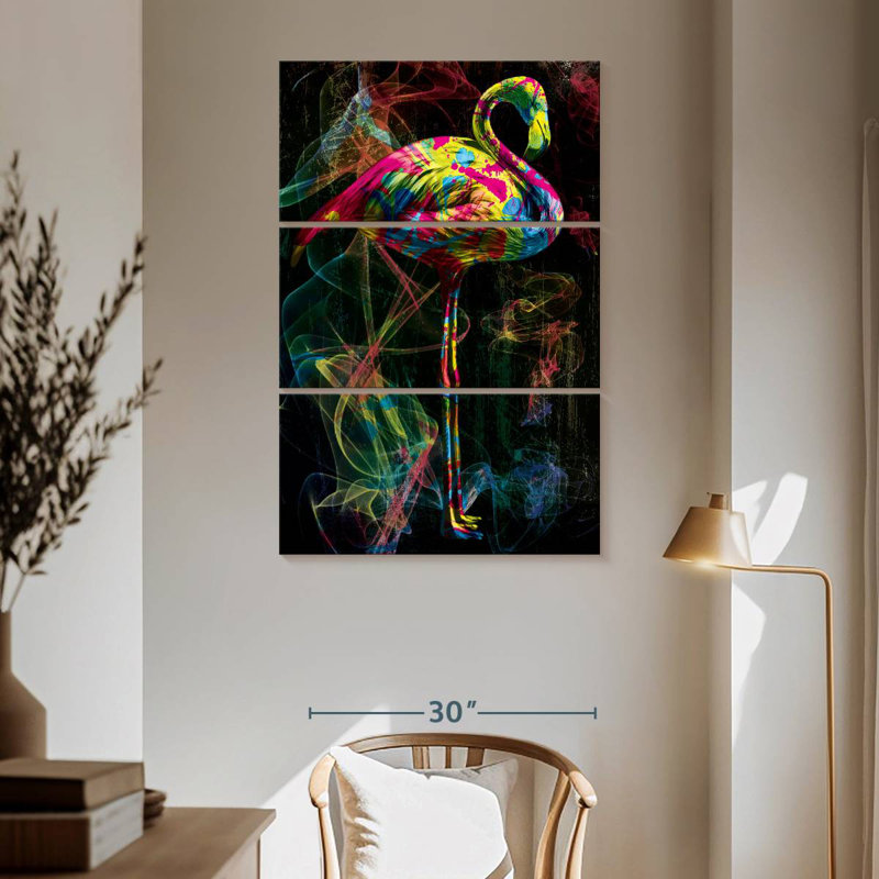 Brampt Flamingo Smoky Colors, 65" H x 42" W