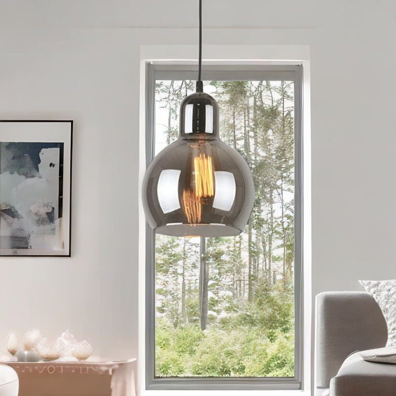 23CM H Modern Glass Ceiling Light Pendant Shade