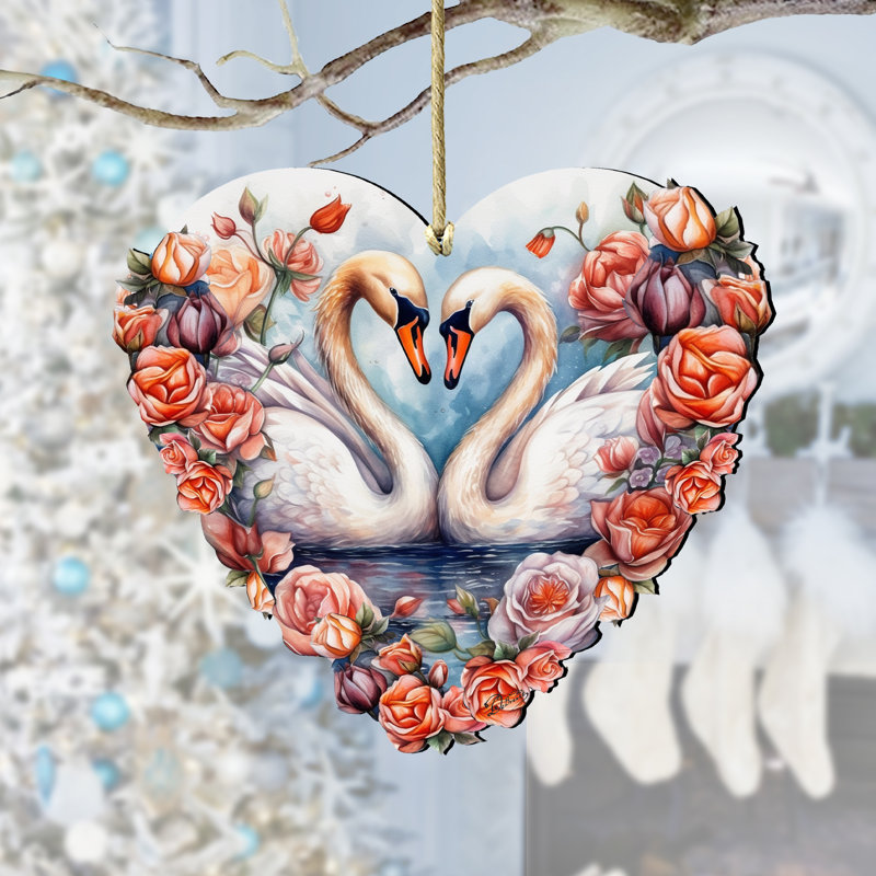 Ornement Swans in Love