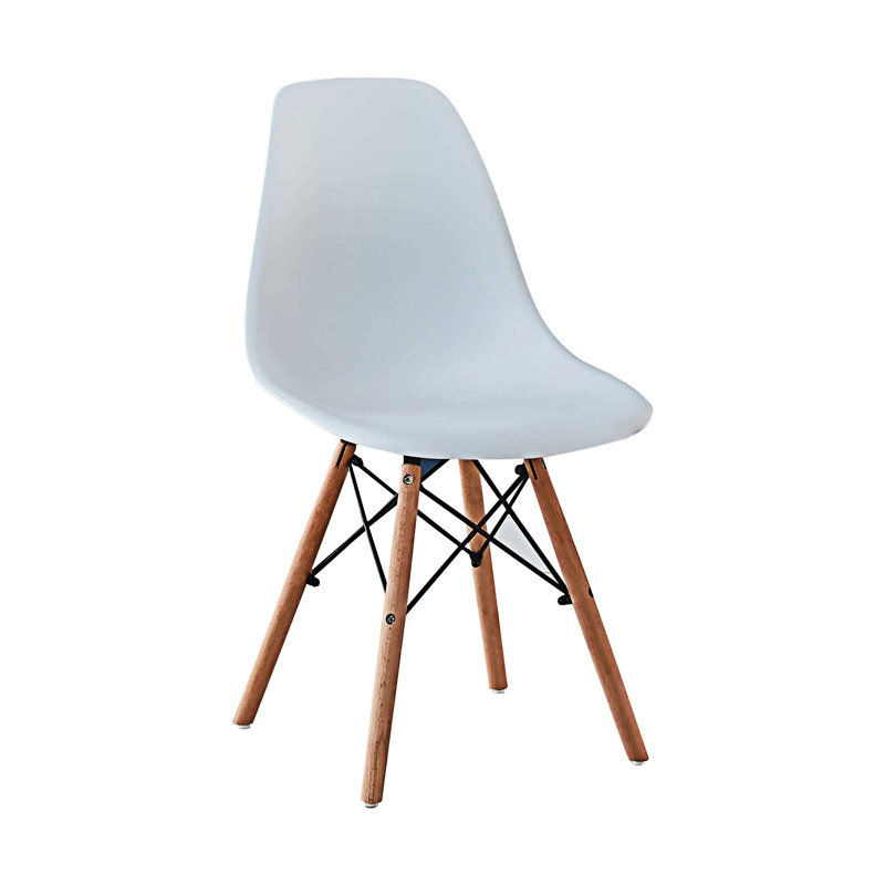 Ensemble de 2 chaises de salle à manger rembourrées, Blanc