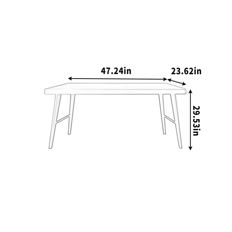 Pieds en pin massif massif, H 29,53 po x l 47,24 po x P 23,62 po
