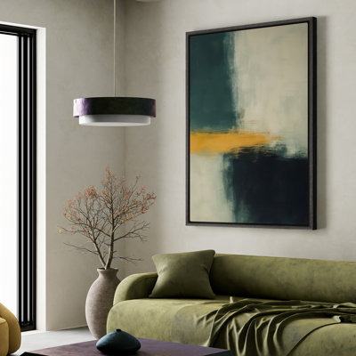 Framed Canvas Wall Art, Vintage Abstract Wall Canvas Prints 16"x24"