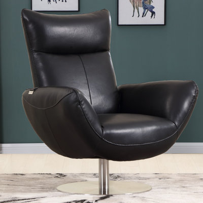 Modern Lounge Chair – Top-Grain Italian Leather