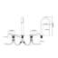 Devon Line2 Widespread 8" Bathroom Faucet + Universal Click-clack Drain – Matt Black-1499054741